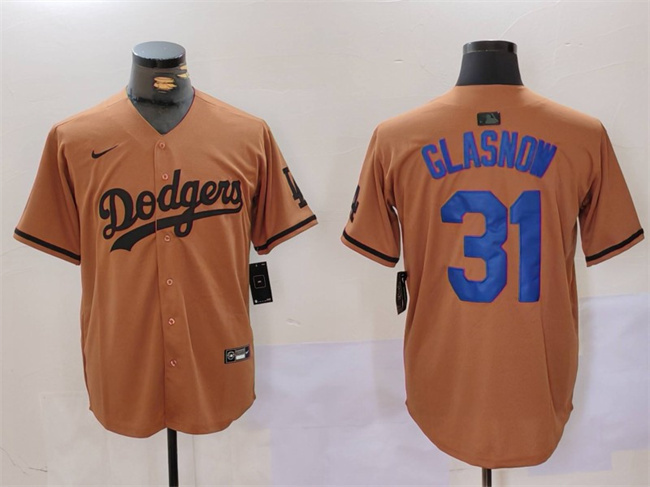 Men's Los Angeles Dodgers #31 Mike Piazza Brown Cool Base Stitched Baseball Jersey Men's Los Angeles Dodgers #31 Mike Piazza Brown Cool Base Stitched Baseball Jersey